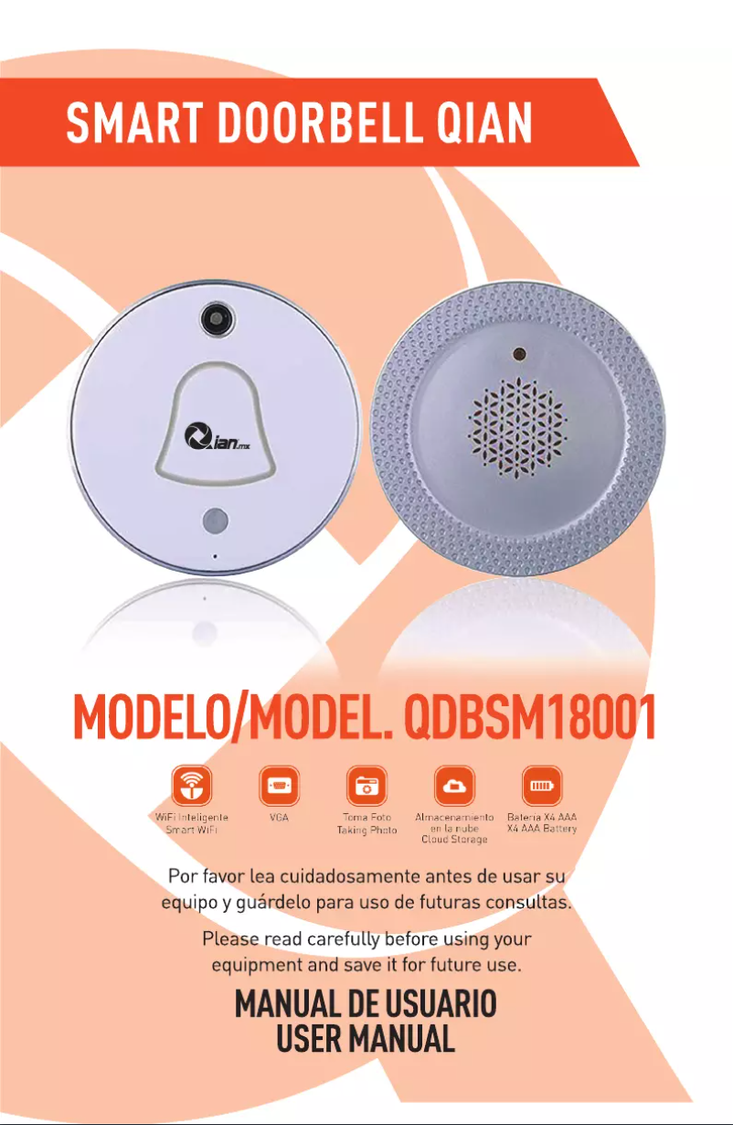 Image de la première page du manuel de l'appareil QDBSM18001