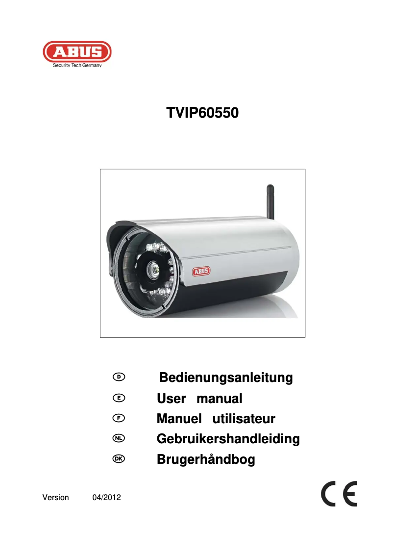 Página 1 del manual Manual de usuario Abus TVIP60550