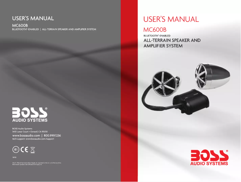 Image de la première page du manuel de l'appareil MC600B