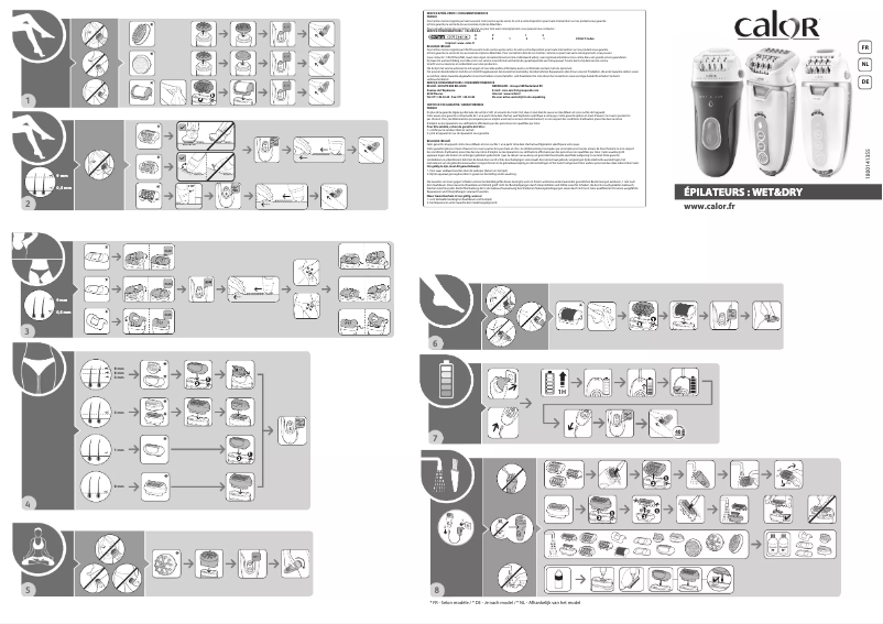 Page 1 de la notice Manuel utilisateur Calor Skin Respect EP8020C0