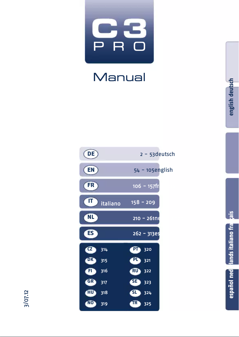 Page n°1 - Manuel utilisateur Schuberth C3 Pro