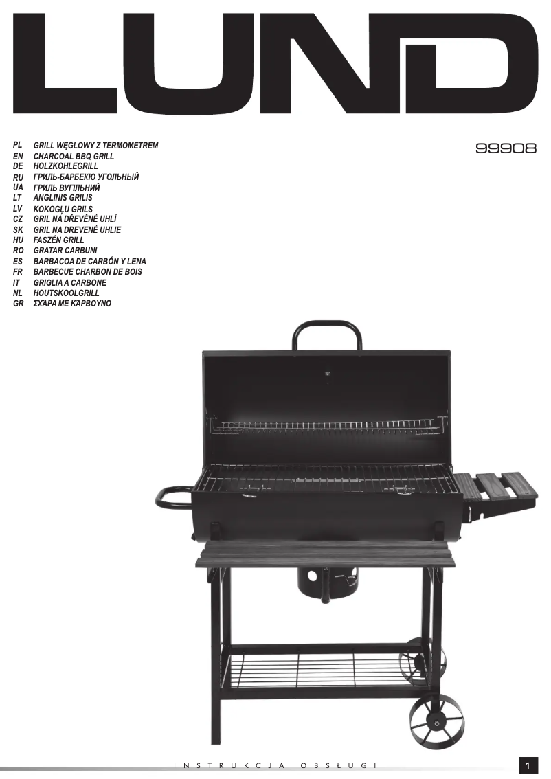 Page 1 de la notice Manuel utilisateur Lund 99908
