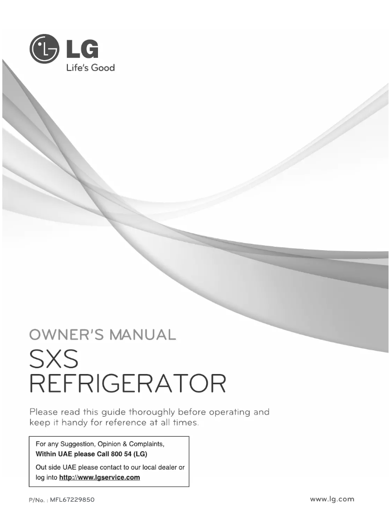 Image de la première page du manuel de l'appareil GR-L257ATYN