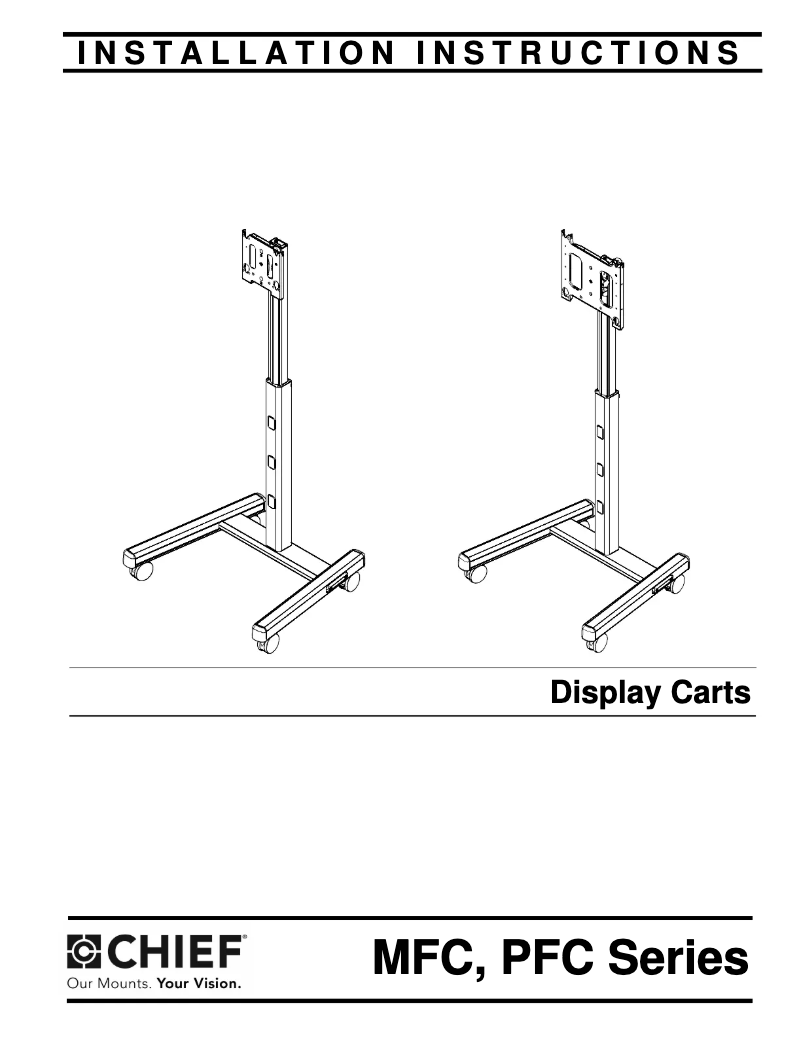 Page n°1 - Manuel utilisateur Chief PFC2000B