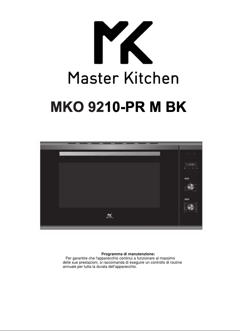 Page n°1 - Manuel utilisateur Master Kitchen MKO 9210-PR M BK