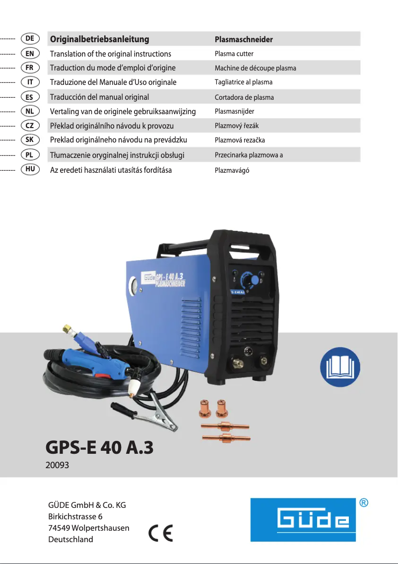 Image de la première page du manuel de l'appareil GPS-E 40 A.3