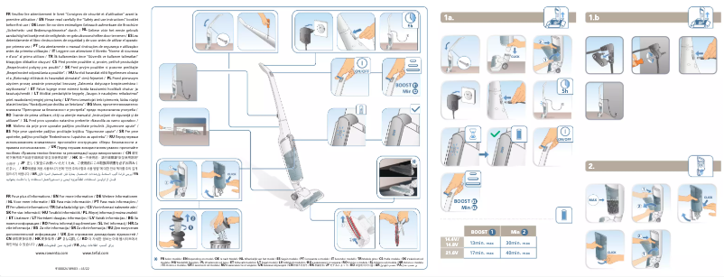 Page 1 de la notice Manuel utilisateur Tefal Air Force Light TY6545
