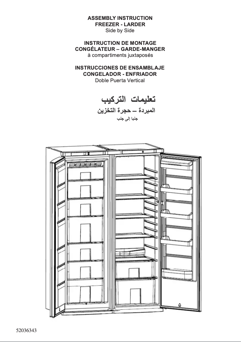 Page 1 de la notice Manuel utilisateur Smeg REFLK