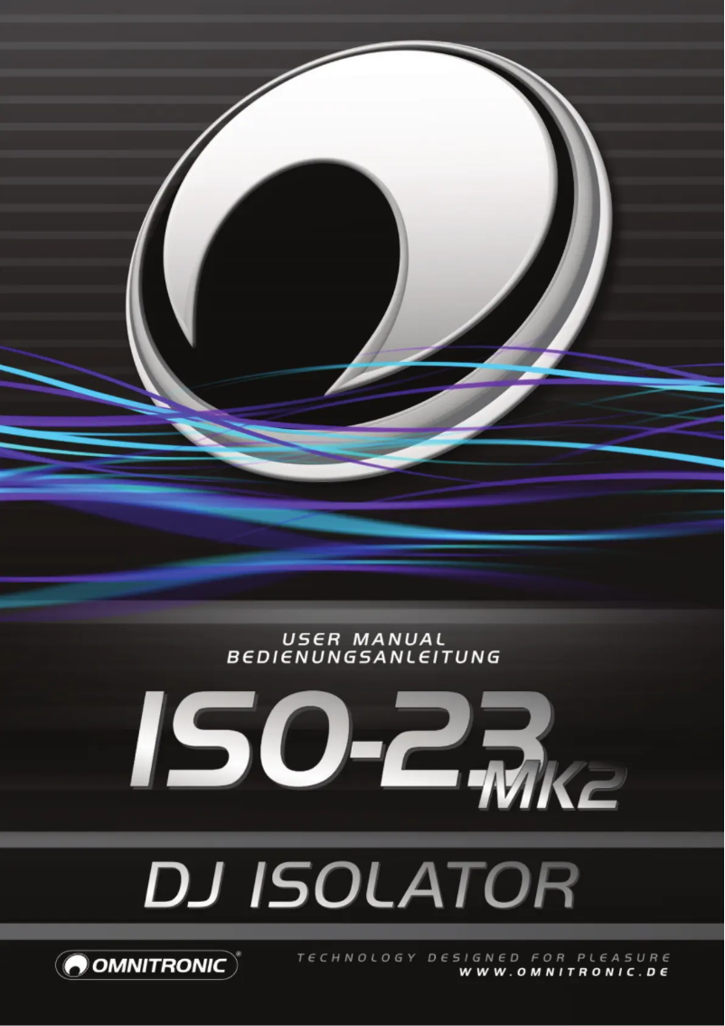 Page 1 de la notice Manuel utilisateur Omnitronic ISO-23 MK2