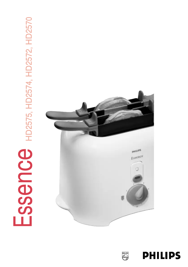 Page 1 of the manual User Manual Philips Essence HD2572