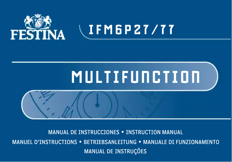 Page 1 de la notice Manuel utilisateur Festina F20235