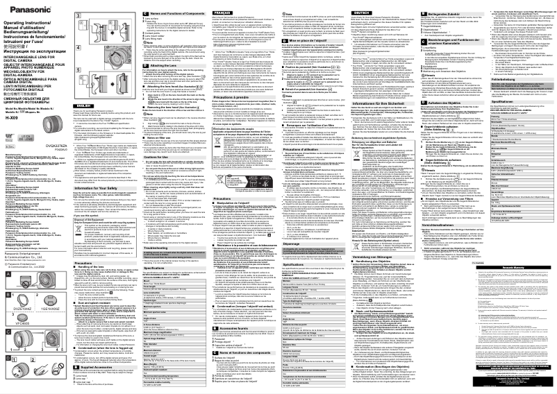 Image de la première page du manuel de l'appareil H-X09