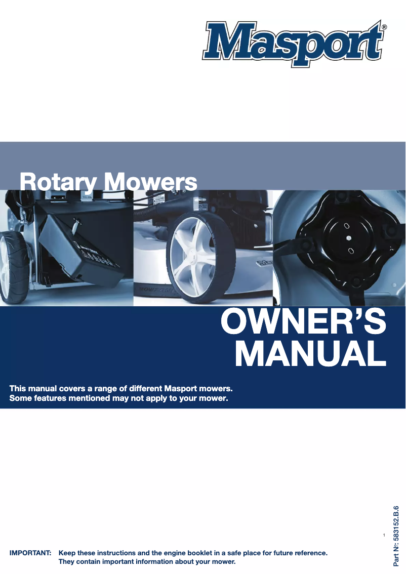 Página 1 del manual Manual de usuario Masport President 6000AL SPV 3'n1 IC