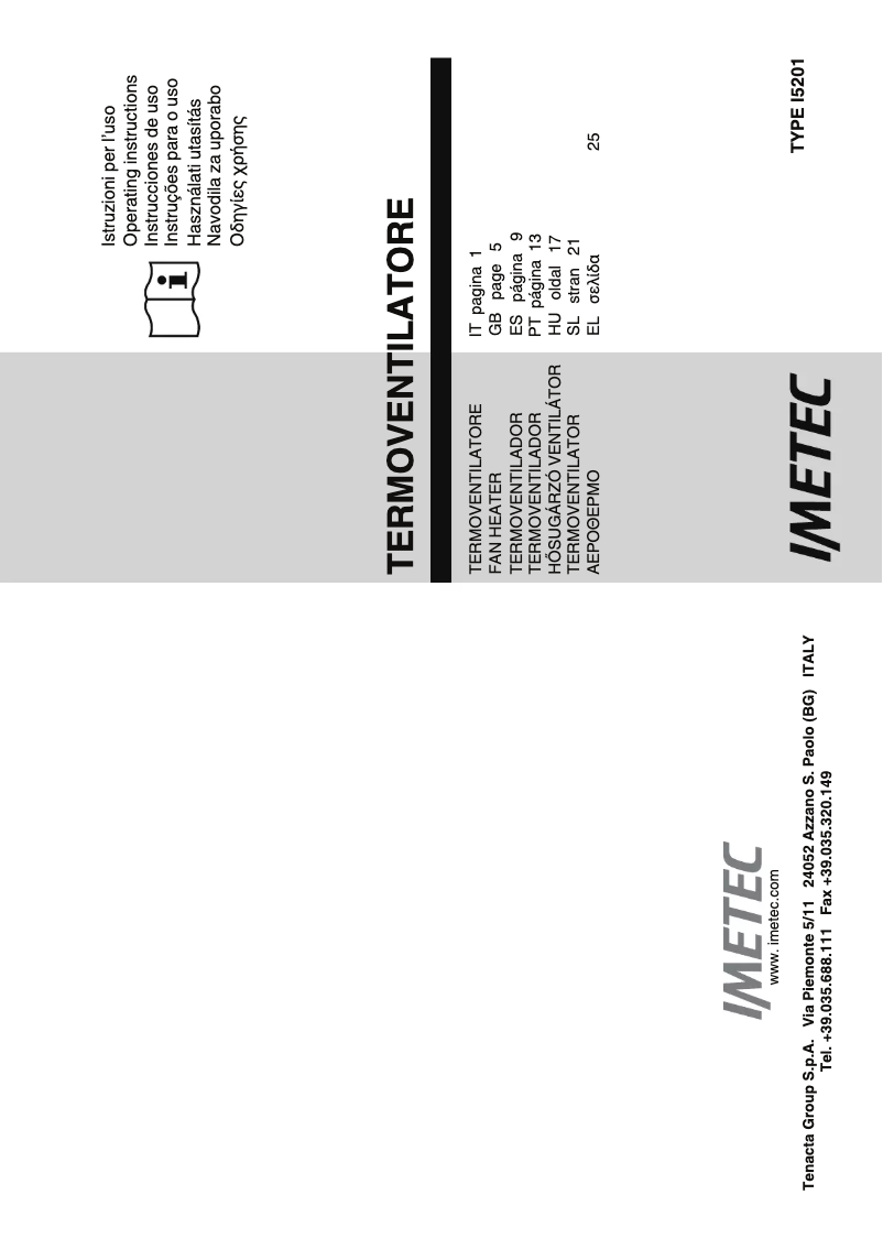 Image de la première page du manuel de l'appareil H1-200