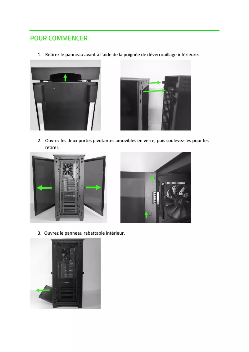 Image de la première page du manuel de l'appareil Tomahawk ATX Case