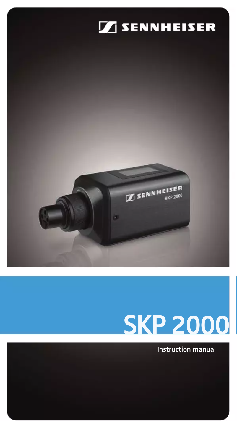 Image de la première page du manuel de l'appareil SKP2000