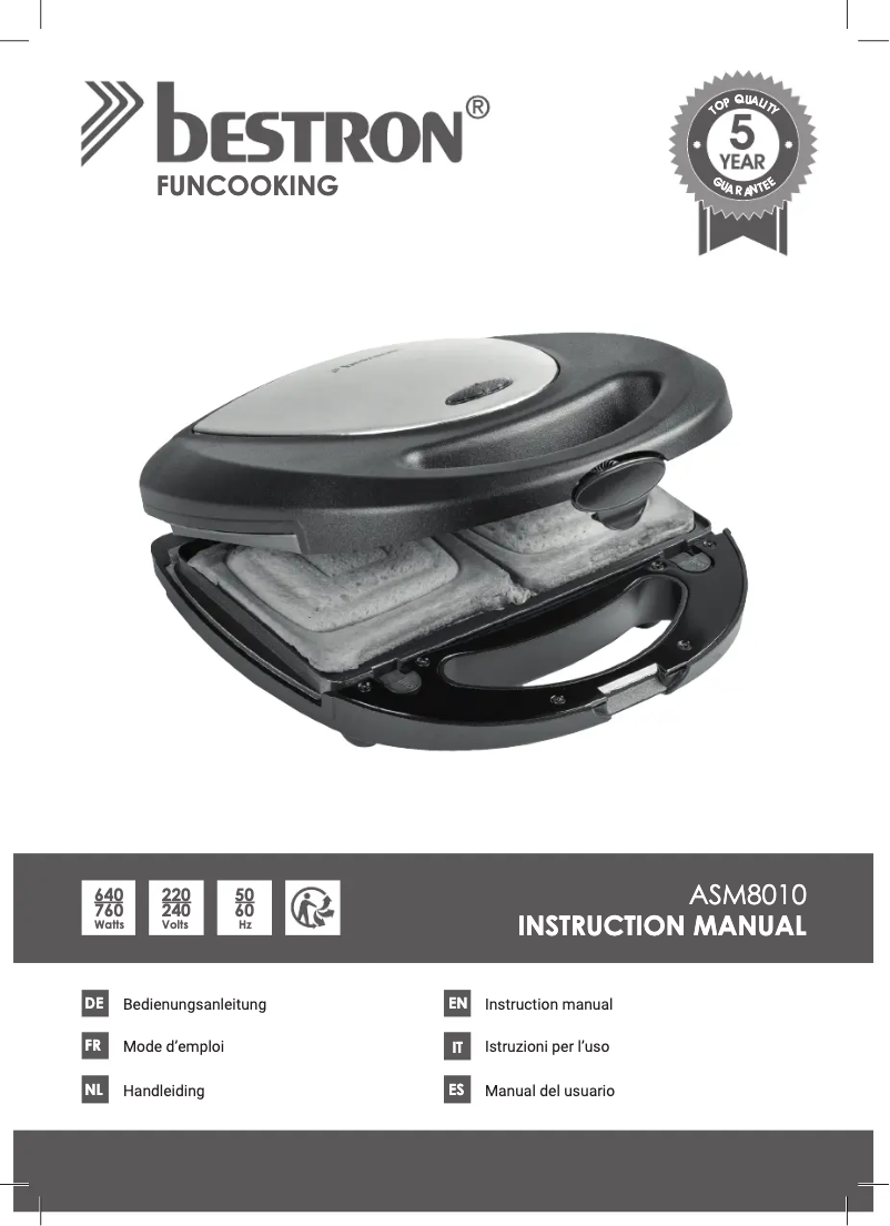 Image de la première page du manuel de l'appareil ASM8010