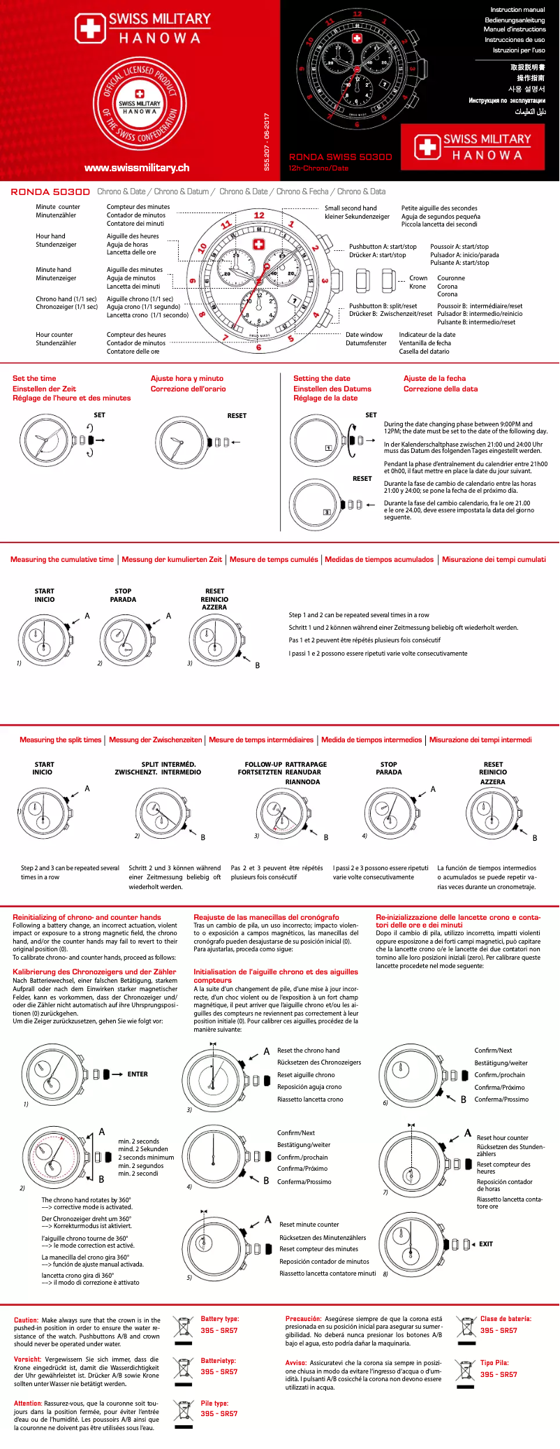 Image de la première page du manuel de l'appareil Patriot Chrono