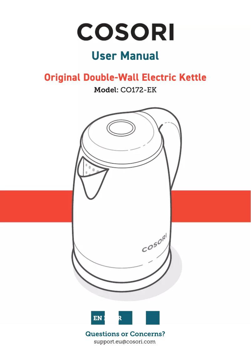 Page 1 de la notice Manuel utilisateur Cosori CO172-CK