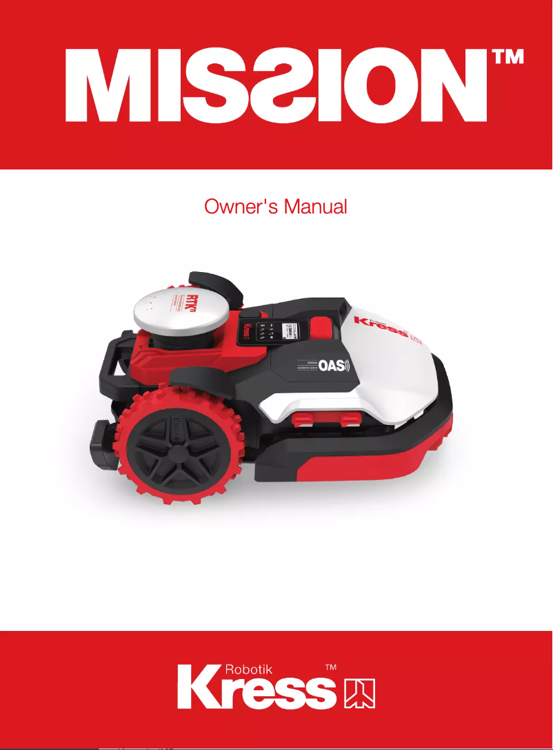 Page n°1 - Manuel utilisateur Kress Mission RTKn KR160E.A