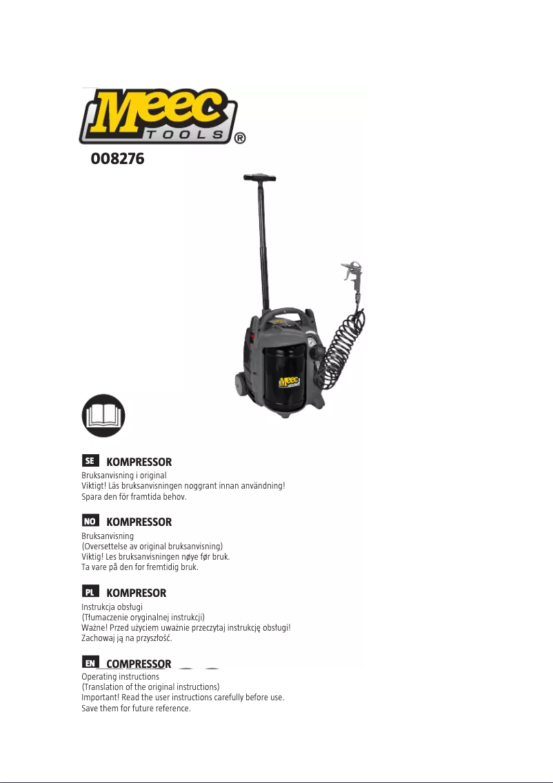 Page n°1 - Manuel utilisateur Meec Tools 008-276