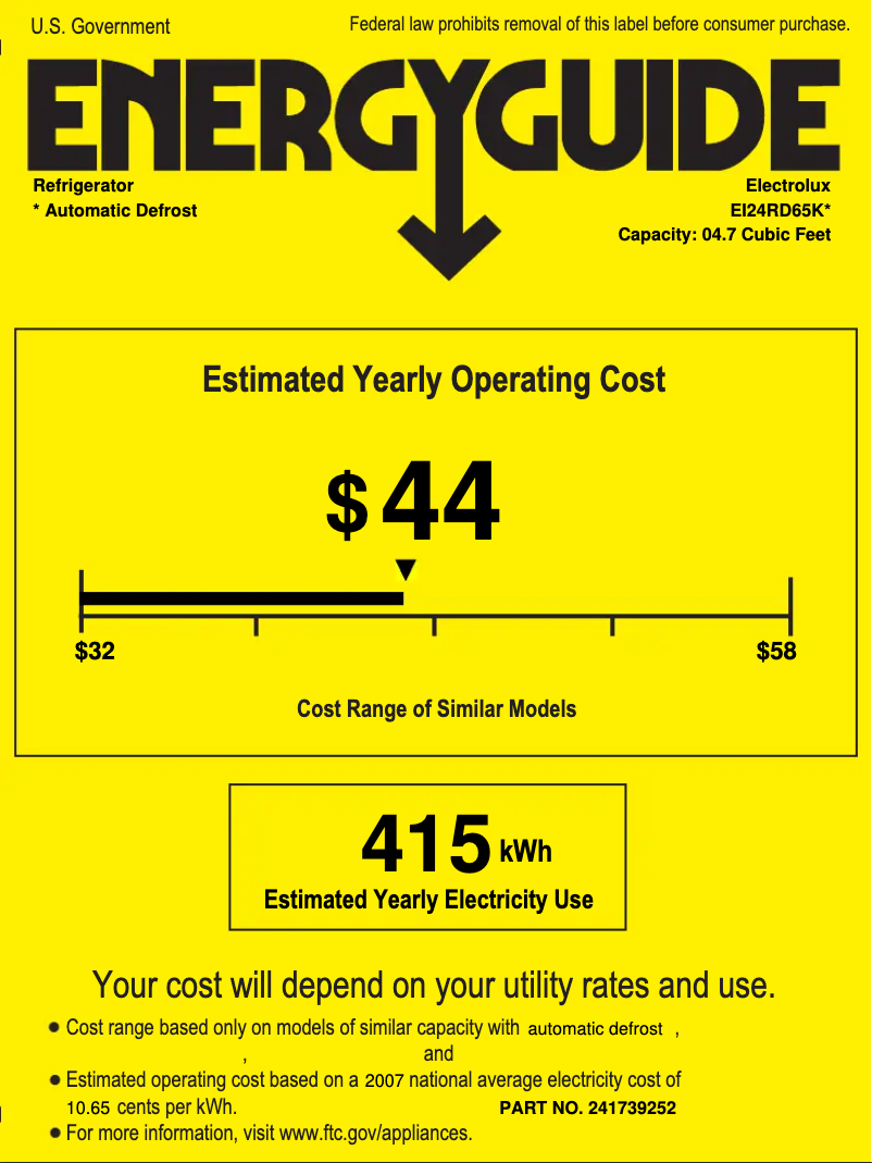 Image de la première page du manuel de l'appareil EI24RD65KS
