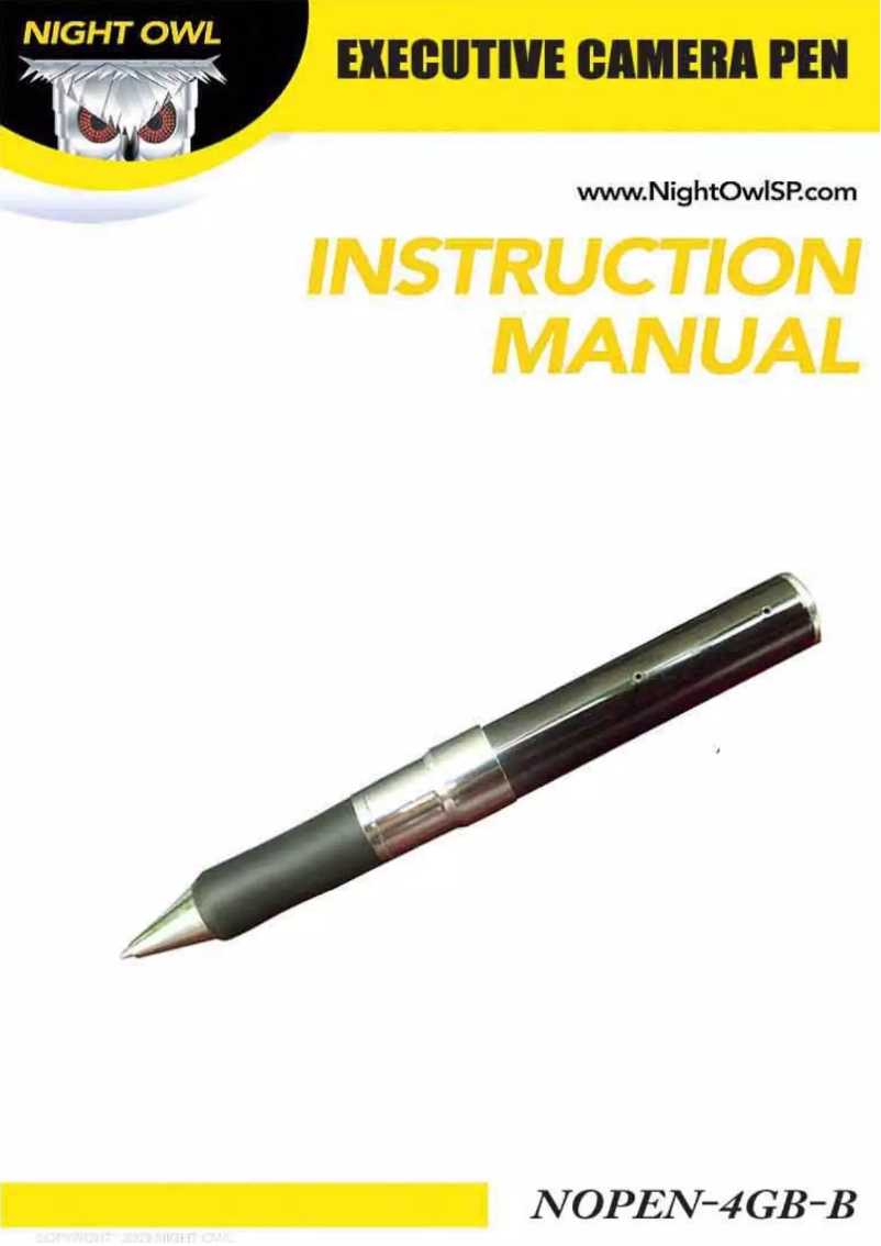 Page n°1 - Manuel utilisateur Night Owl Covert Executive Camera Pen NOPEN-4GB-B