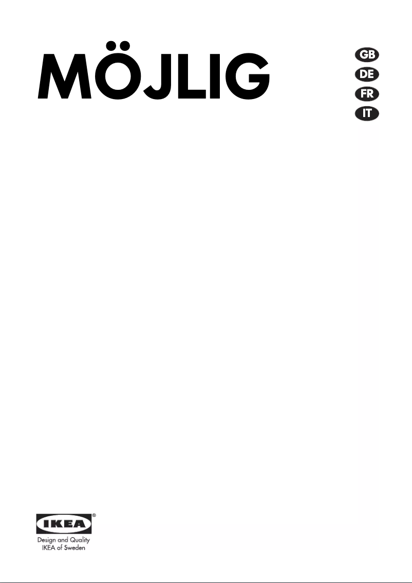 Page 1 de la notice Mode d'emploi Ikea MÖJLIG
