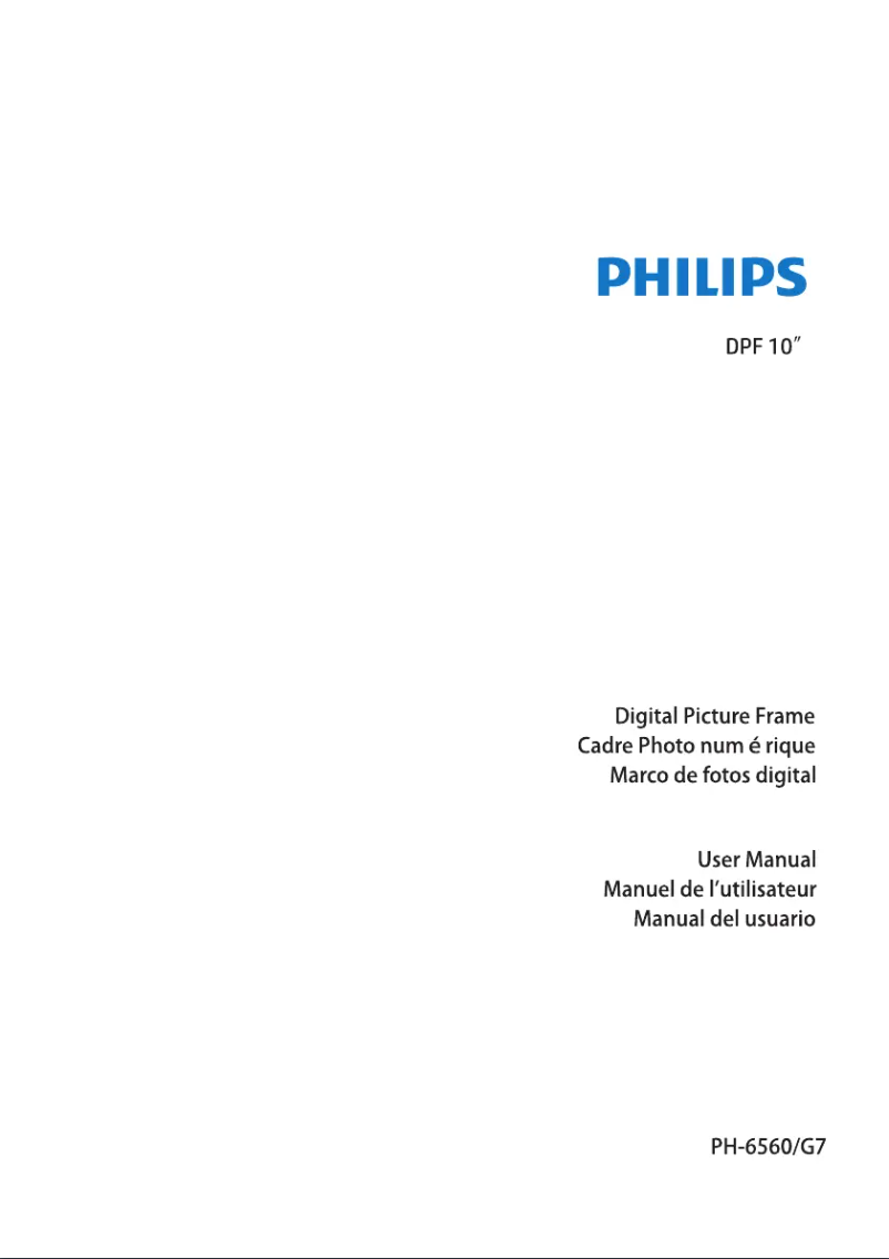 Page 1 de la notice Manuel utilisateur Philips SPF3403