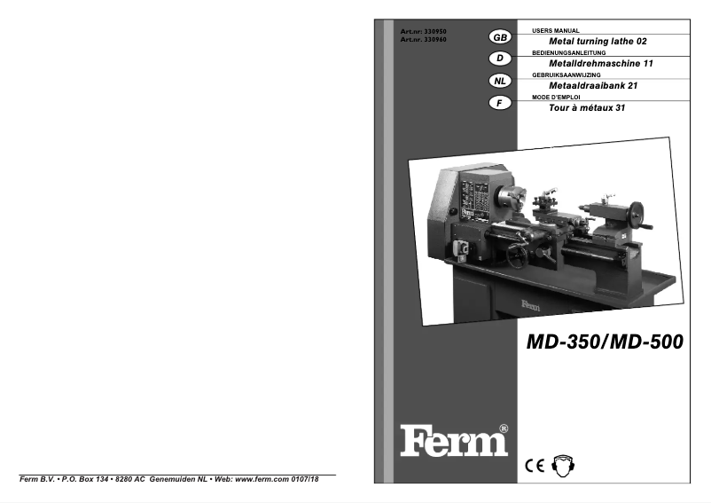 Page 1 de la notice Manuel utilisateur Ferm BLM1001