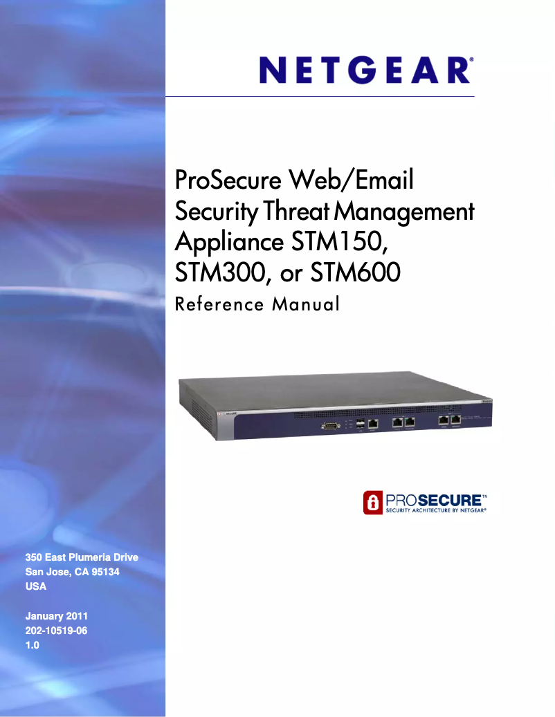 Page 1 de la notice Manuel utilisateur Netgear ProSecure STM300 Bundle