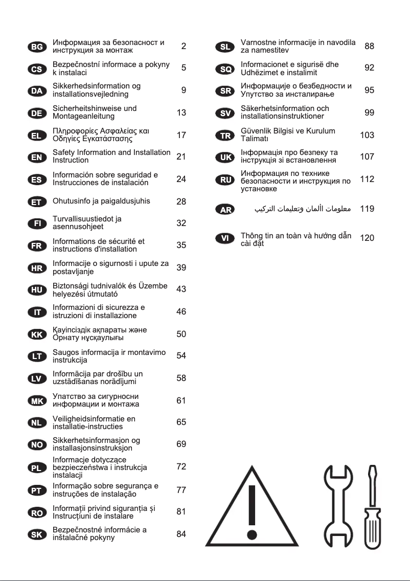 Page 1 de la notice Guide d'installation Electrolux LFP216S