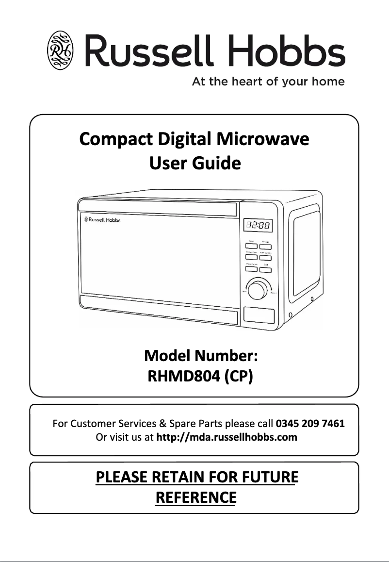 Página 1 del manual Manual de usuario Russell Hobbs RHMD804CP