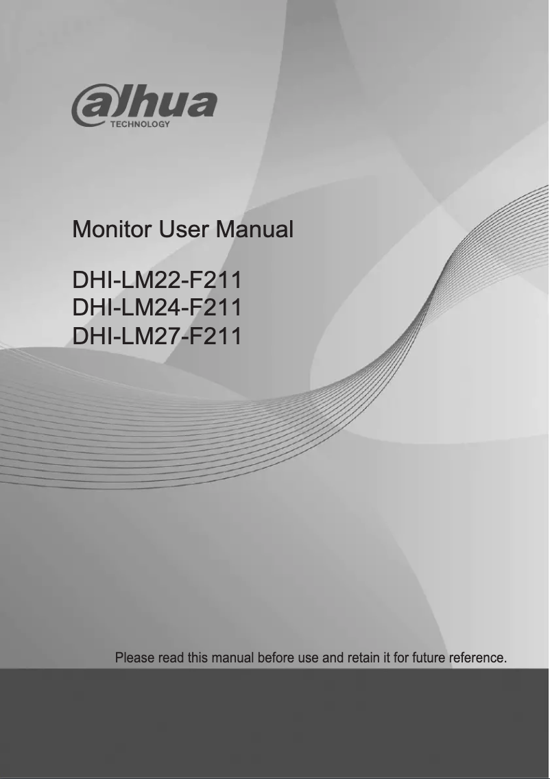 Page 1 de la notice Manuel utilisateur Dahua Technology LM24-F211
