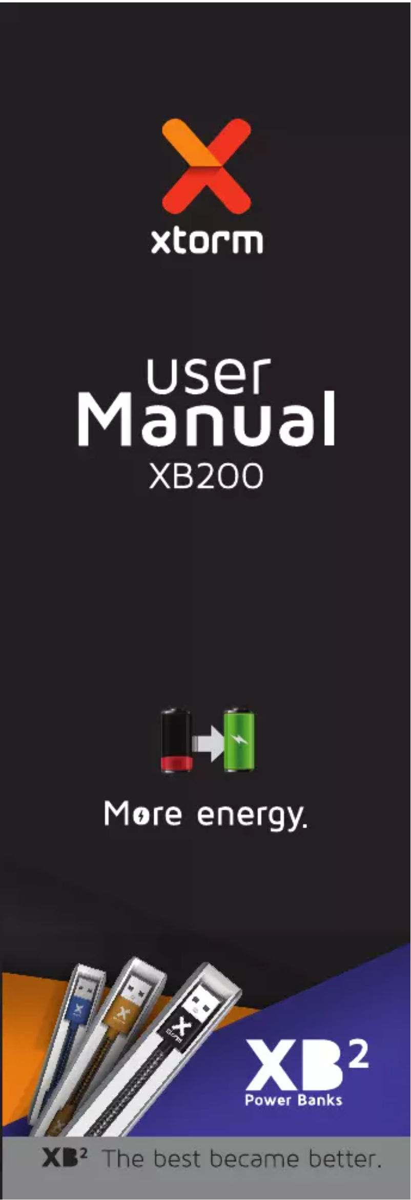 Page 1 de la notice Manuel utilisateur Xtorm XB200