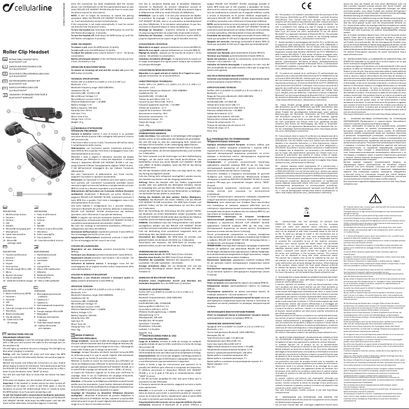 Image de la première page du manuel de l'appareil Roller Clip