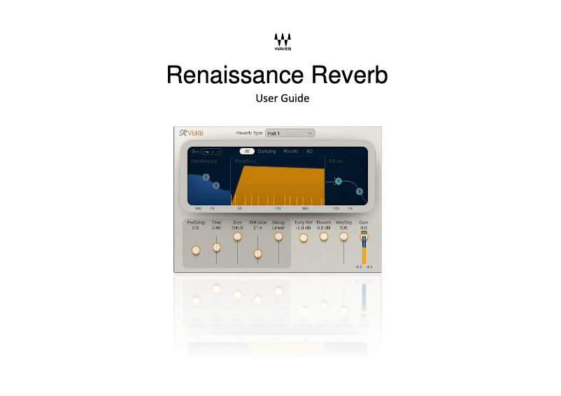 Image de la première page du manuel de l'appareil Renaissance Reverb