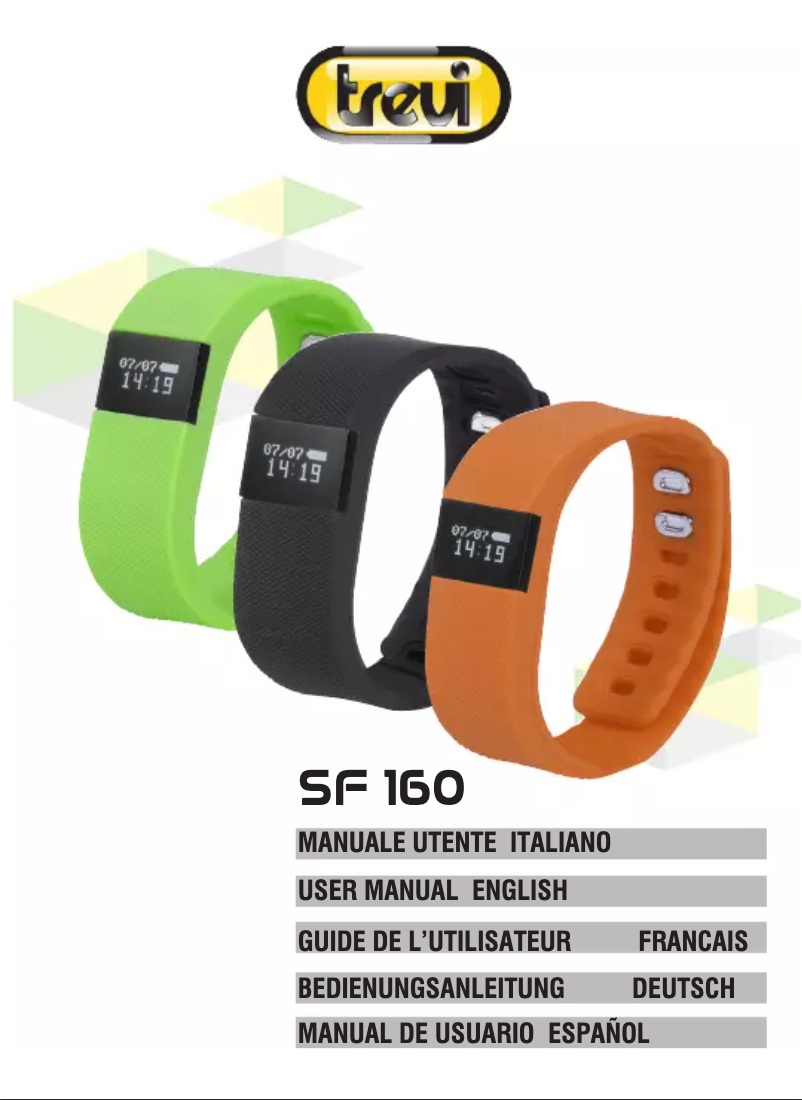 Image de la première page du manuel de l'appareil SF 160