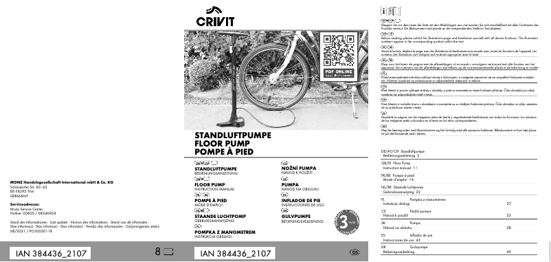 Página 1 del manual Manual de usuario Crivit IAN 384436