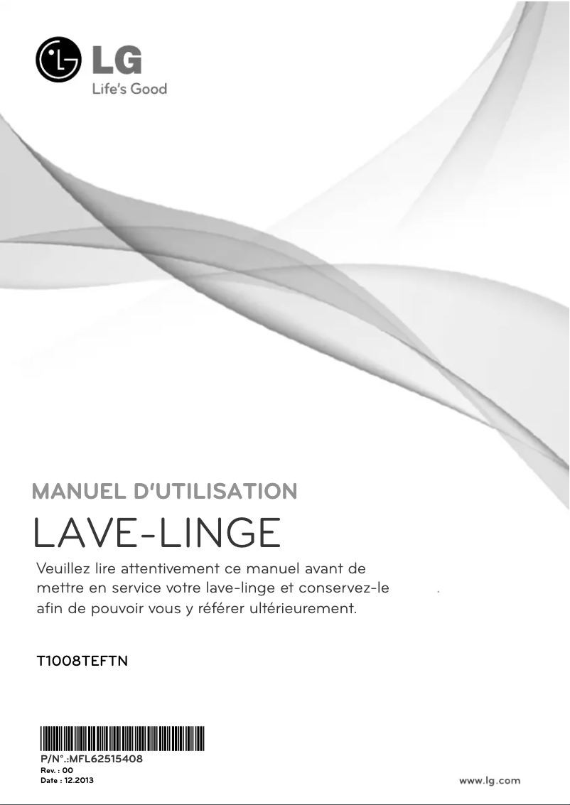 Image de la première page du manuel de l'appareil T1008TEFTN
