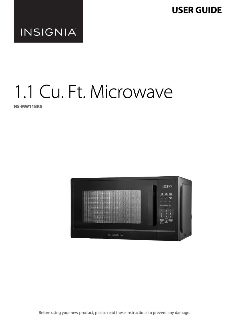 Page 1 de la notice Manuel utilisateur Insignia NS-MW11BK5