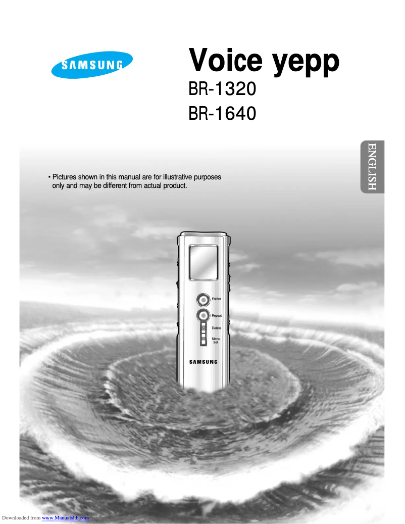 Page 1 de la notice Manuel utilisateur Samsung Voice yepp BR-1320