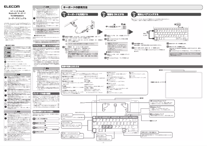 Image de la première page du manuel de l'appareil TK-FBP068ISV4