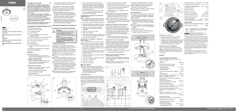 Page n°1 - Instructions / montage Hager EER505