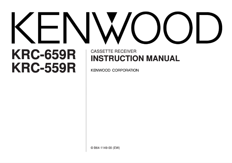 Page 1 de la notice Manuel utilisateur Kenwood KRC-659R