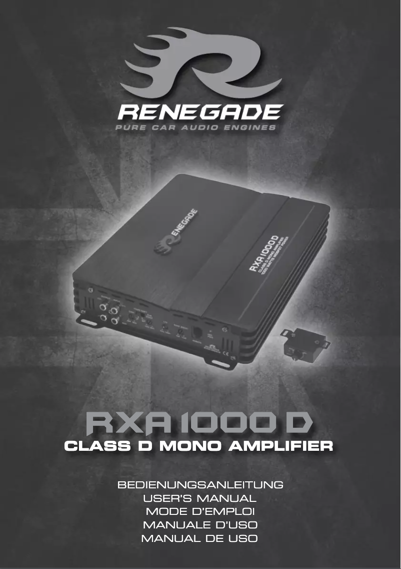 Image de la première page du manuel de l'appareil RXA1000D