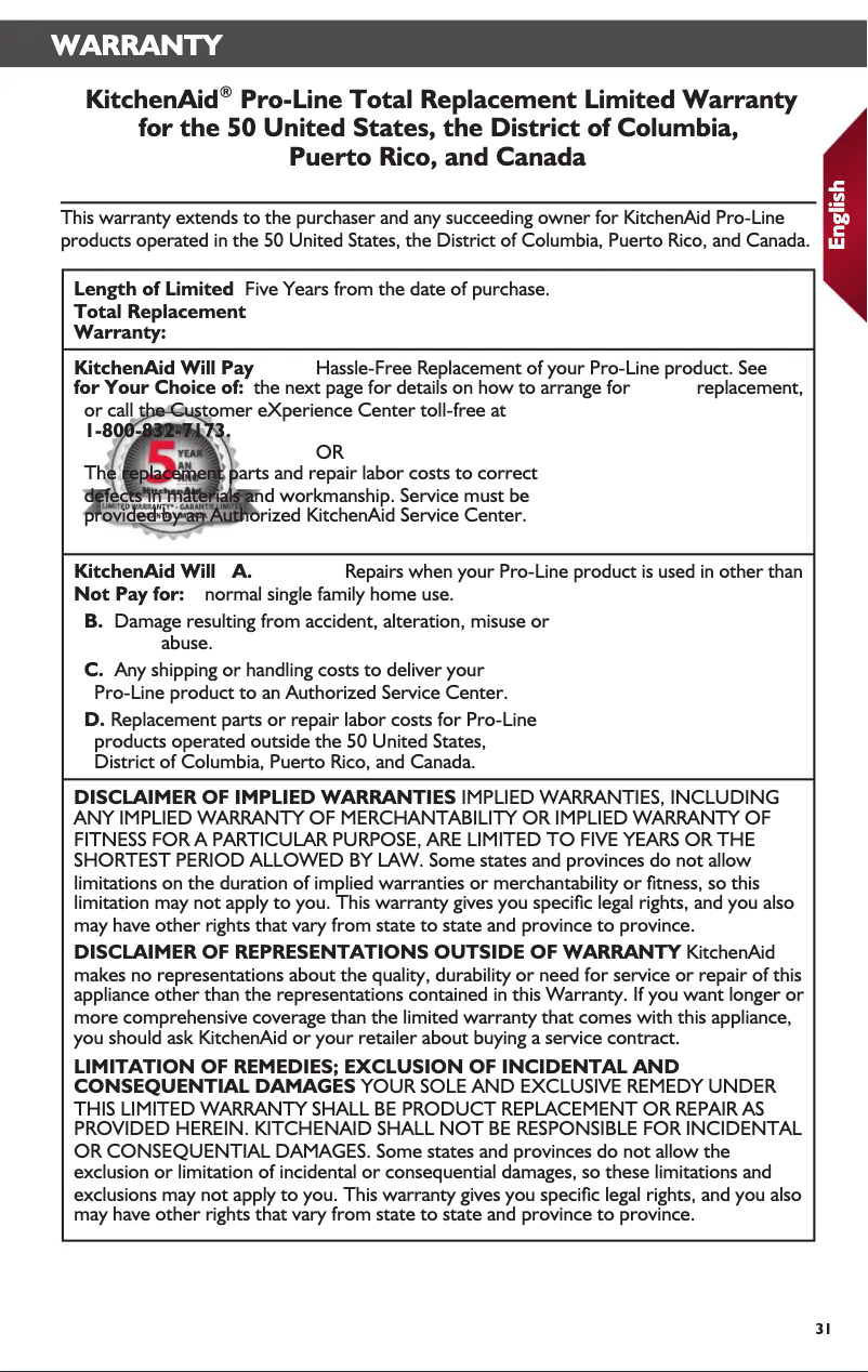 Image de la première page du manuel de l'appareil Pro Line KES2102