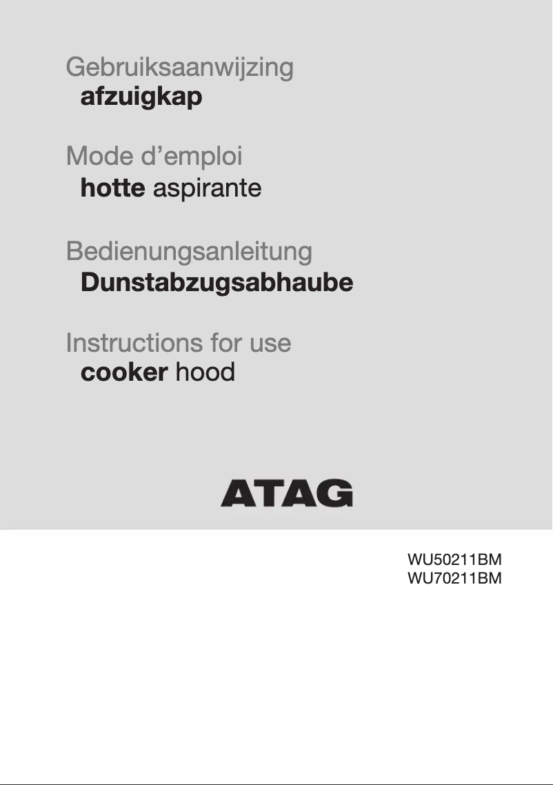Page n°1 - Mode d'emploi Atag WU70211BM