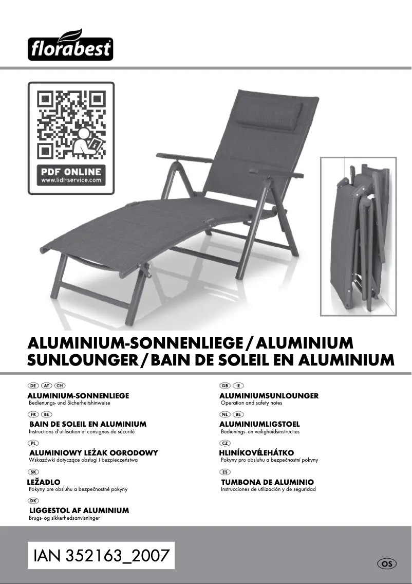 Page 1 de la notice Manuel utilisateur Florabest HG05829