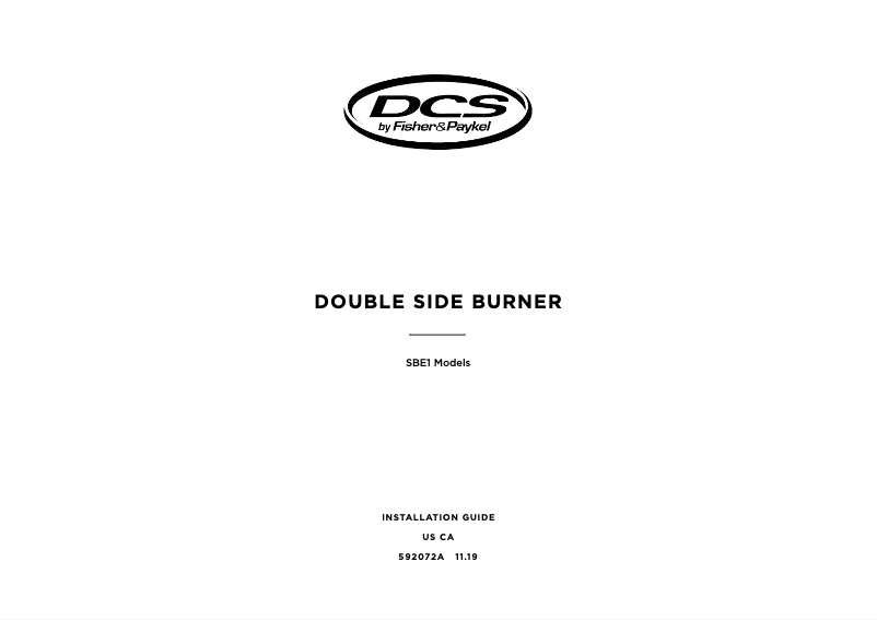 Page 1 de la notice Guide d'installation DCS SBE1